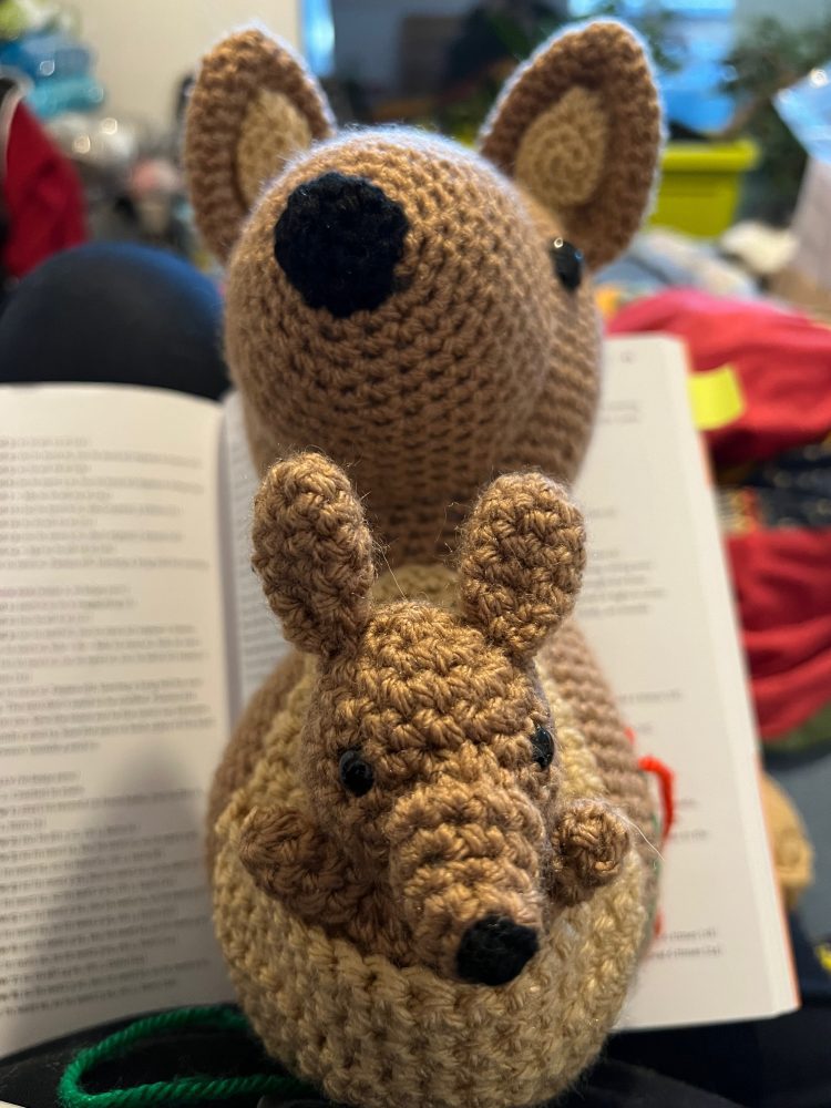 Mama and Baby Kangaroo